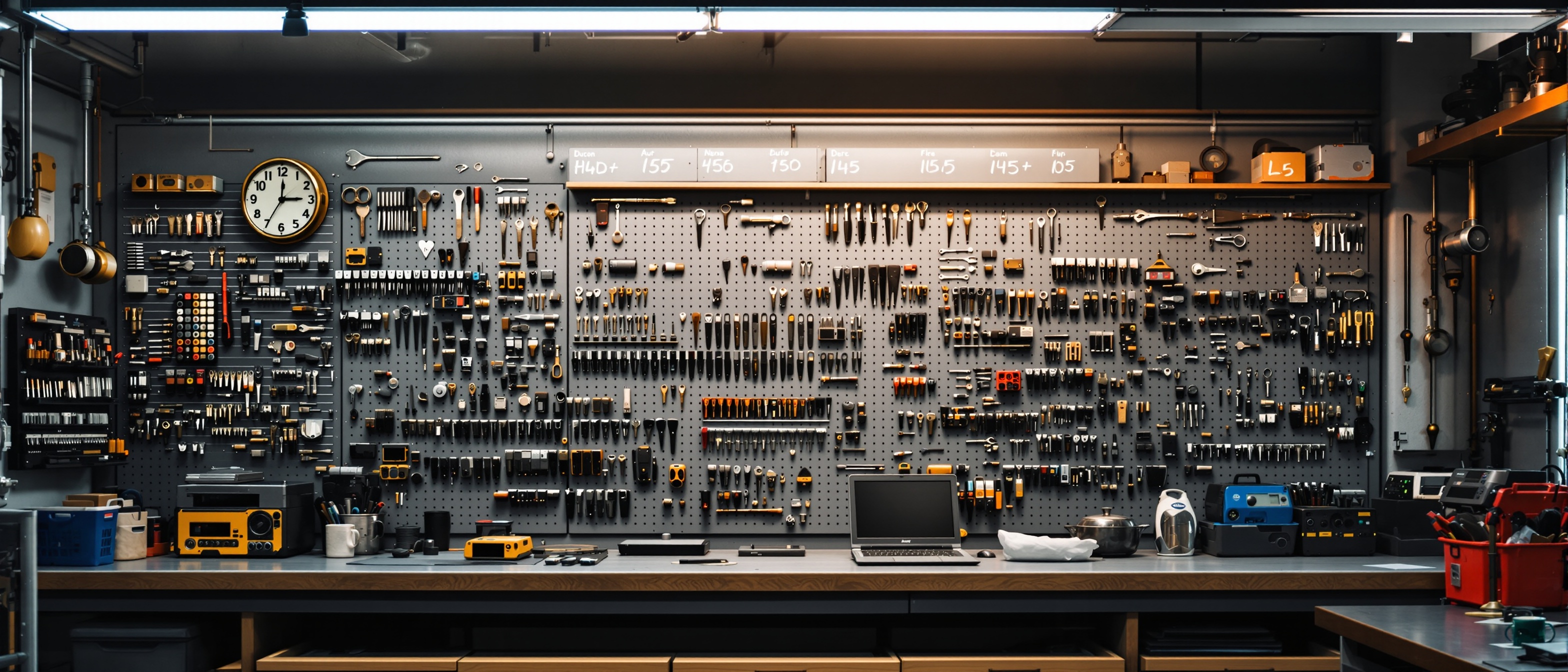 Locksmith workshop interior