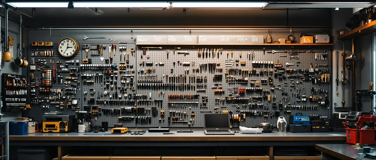 Locksmith workshop interior